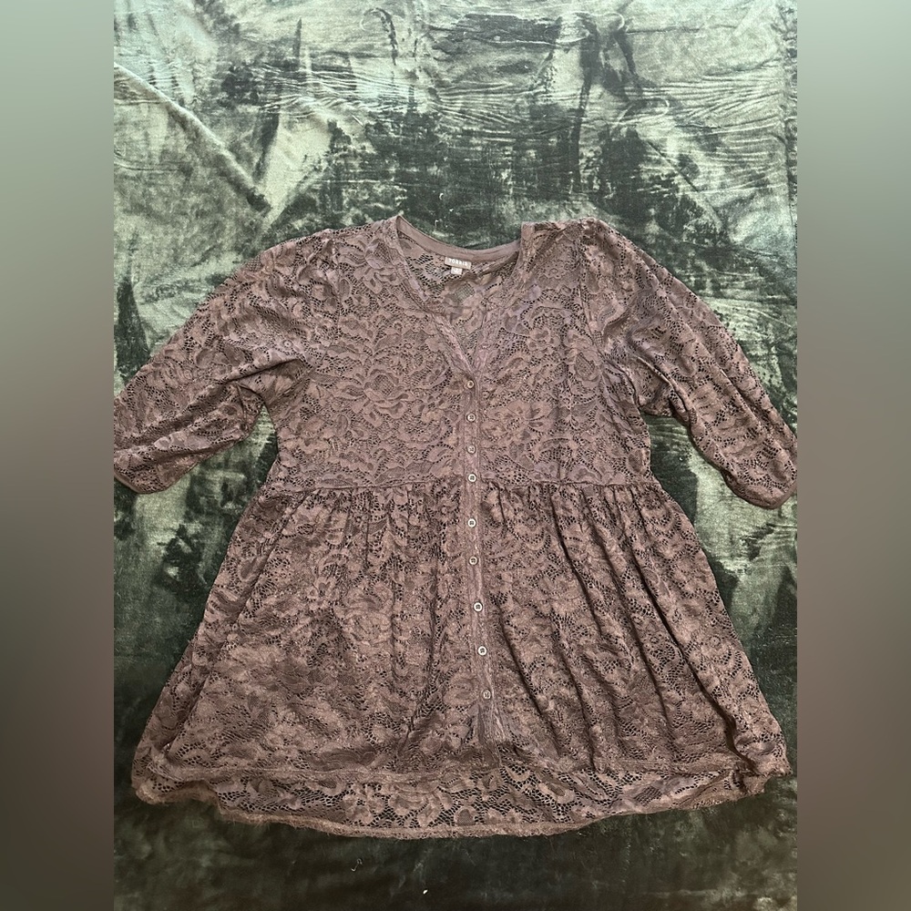 Torrid Black Lace Top